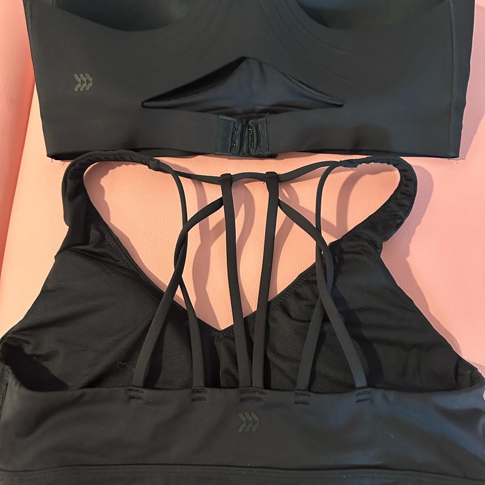 Black Women's Sport Bras - Picture 2 of 4